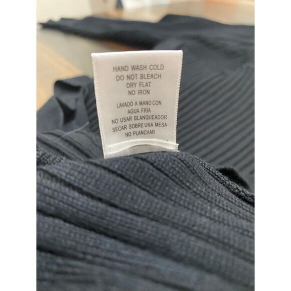 Love Tree Sweater Dress with Sash Belt Black V Neck Off Shoulder Mini Size 2X/3X - Picture 10 of 10